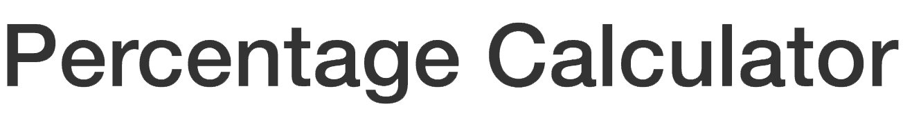 Percentage Calculator